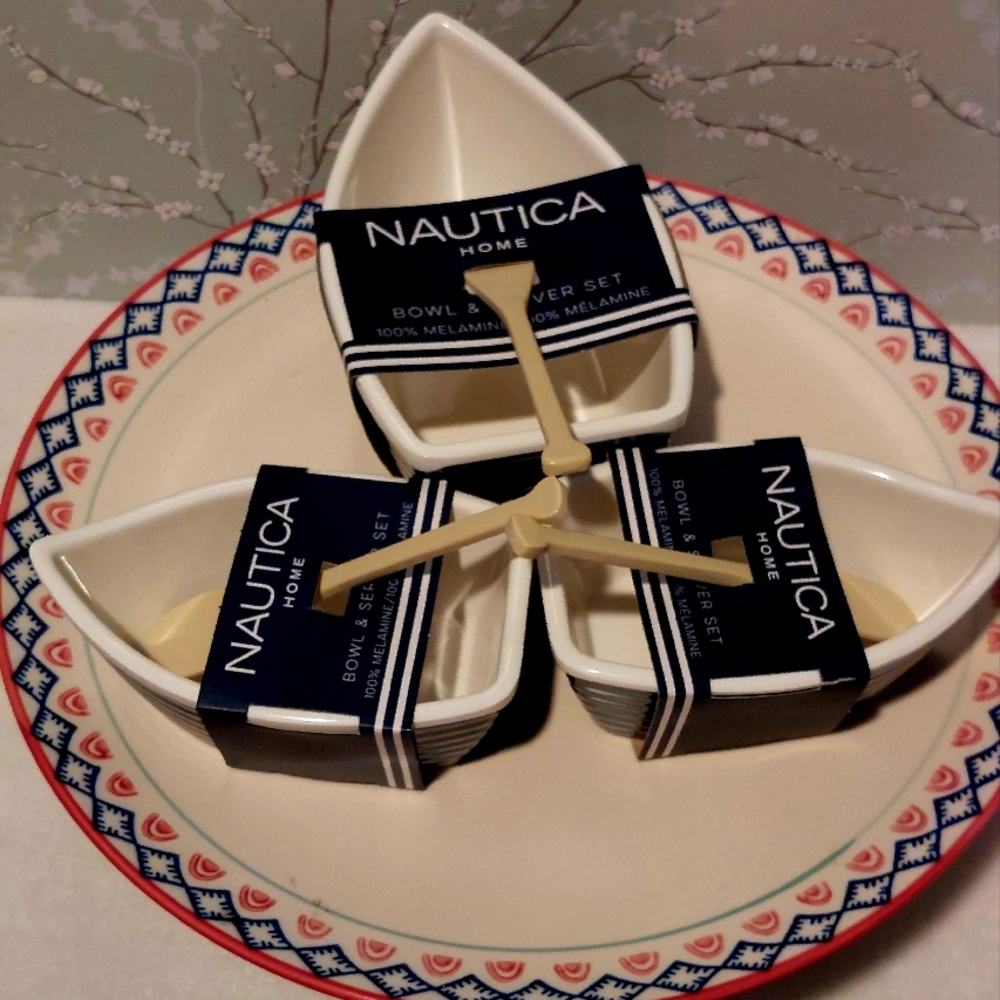 Nautica Home White Bowl Server Set